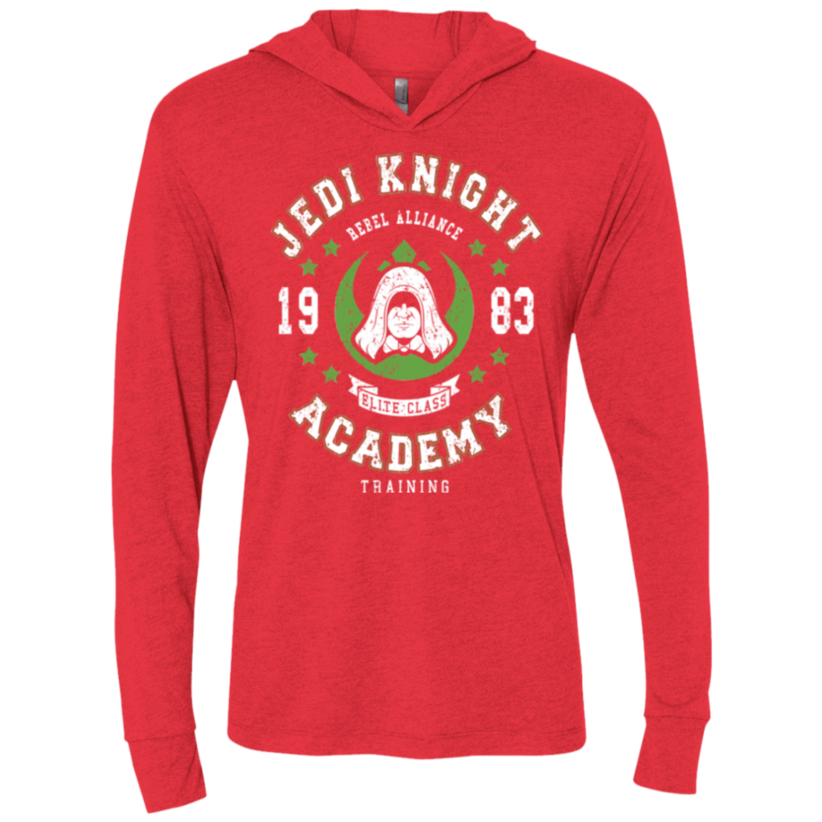 Jedi Knight Academy 83 Triblend Long Sleeve Hoodie Tee