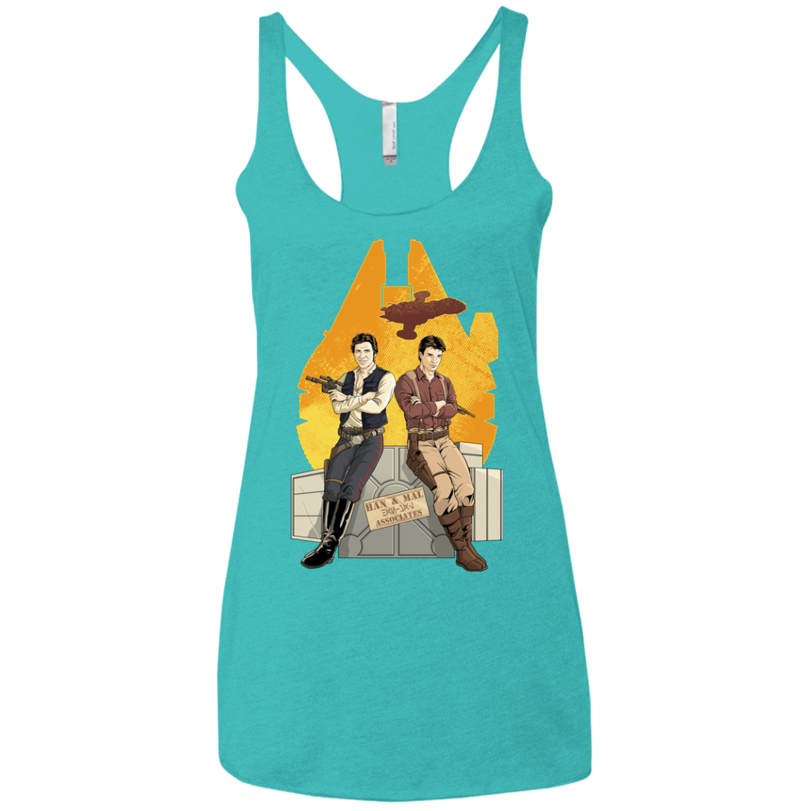 Partners In Crime Women's Triblend Racerback Tank