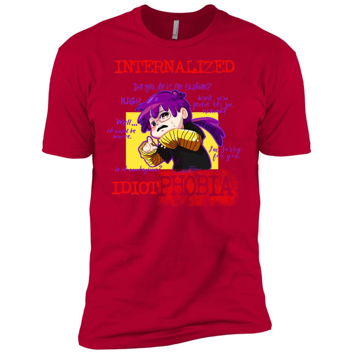 Idiot phobia Men's Premium T-Shirt