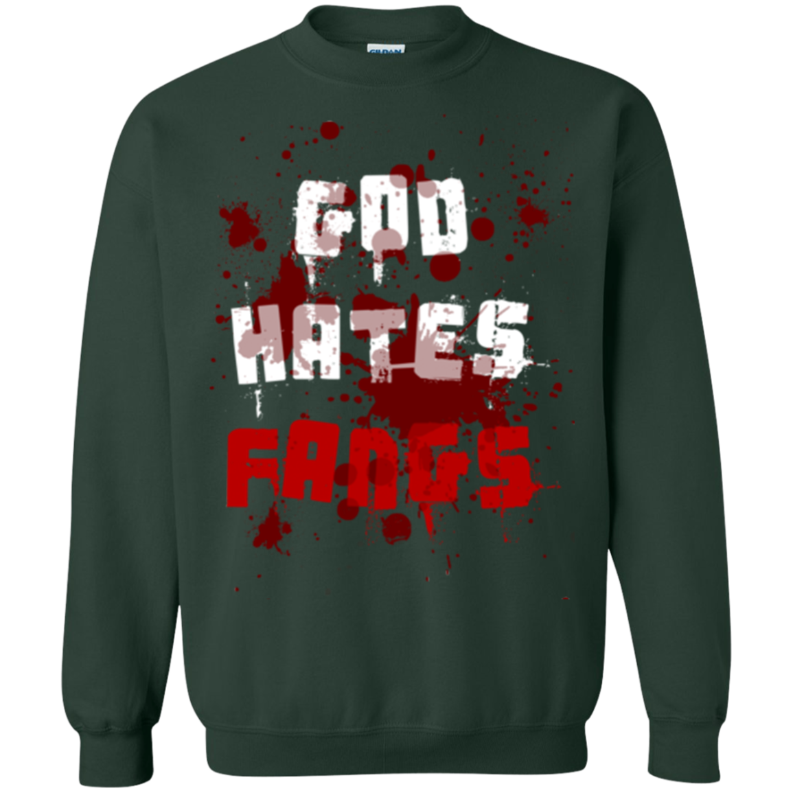 God hates fangs Crewneck Sweatshirt