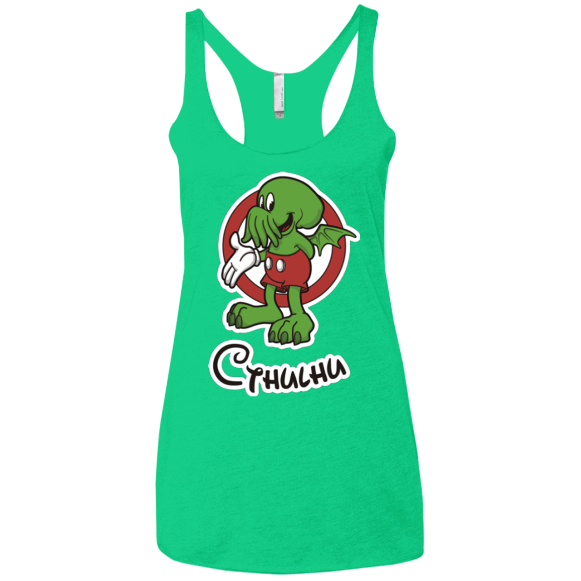 Cutethulhu Women's Triblend Racerback Tank