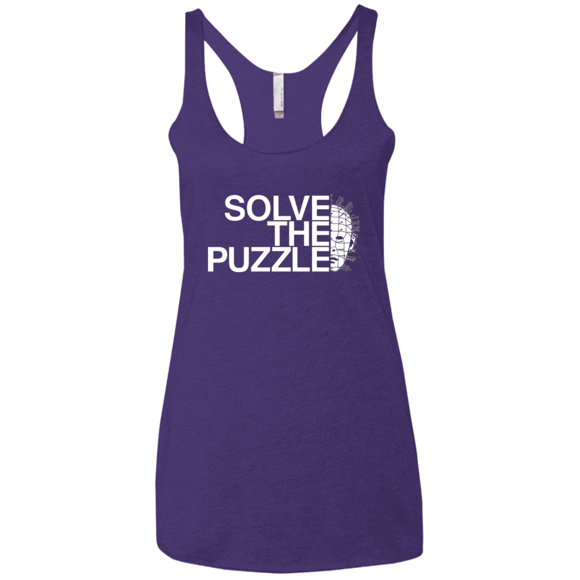 Solve The Puzzle V2 Women's Triblend Racerback Tank