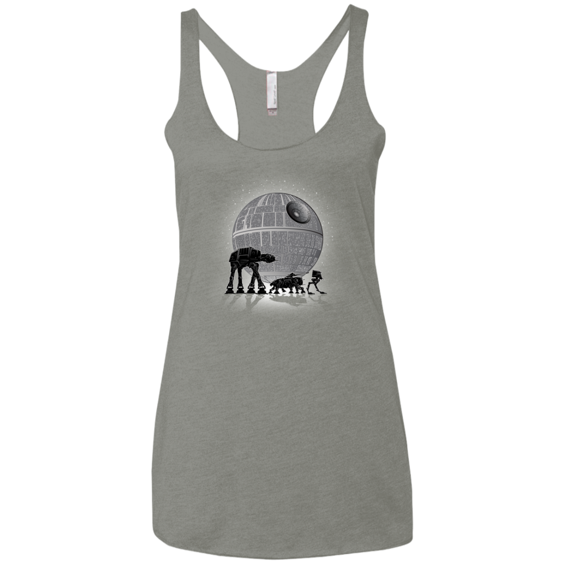 Full Moon Over Empire Women's Triblend Racerback Tank