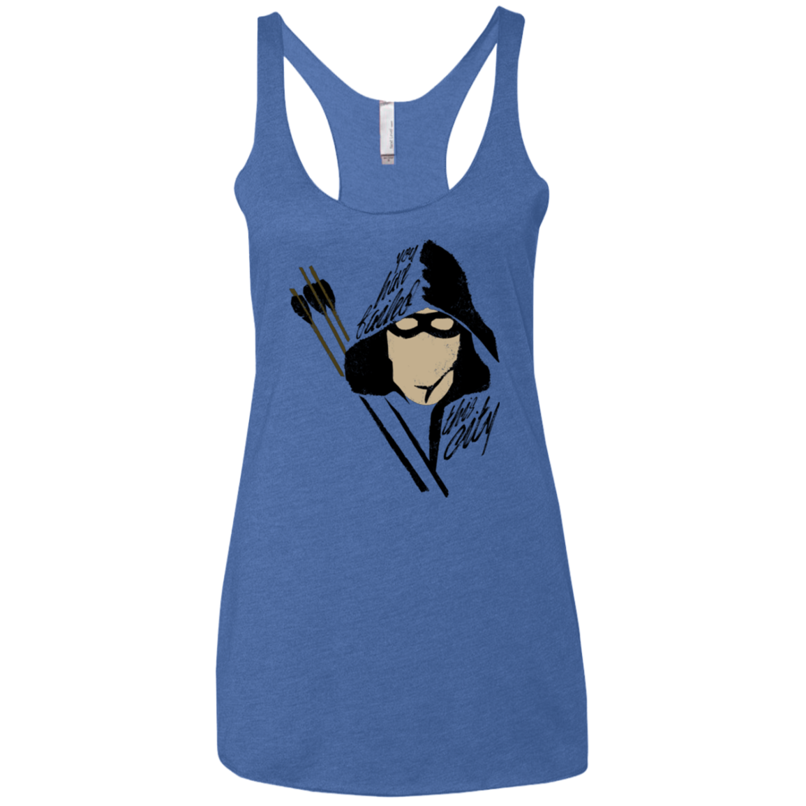 Green Archer Women's Triblend Racerback Tank