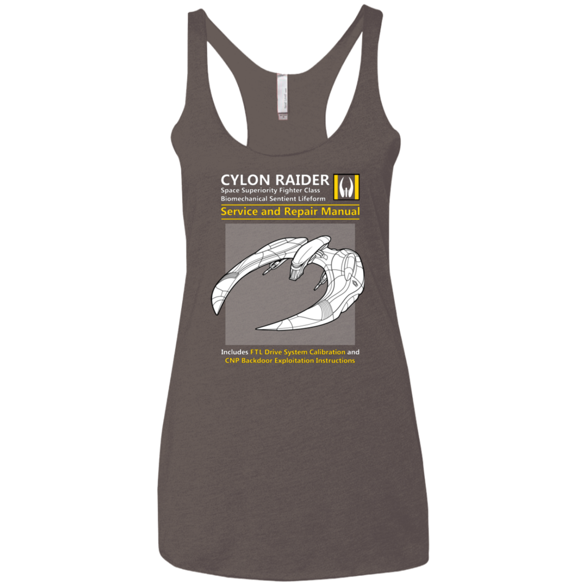 CYLON RAIDER SERVICE & REPAIR MANUAL Women's Triblend Racerback Tank