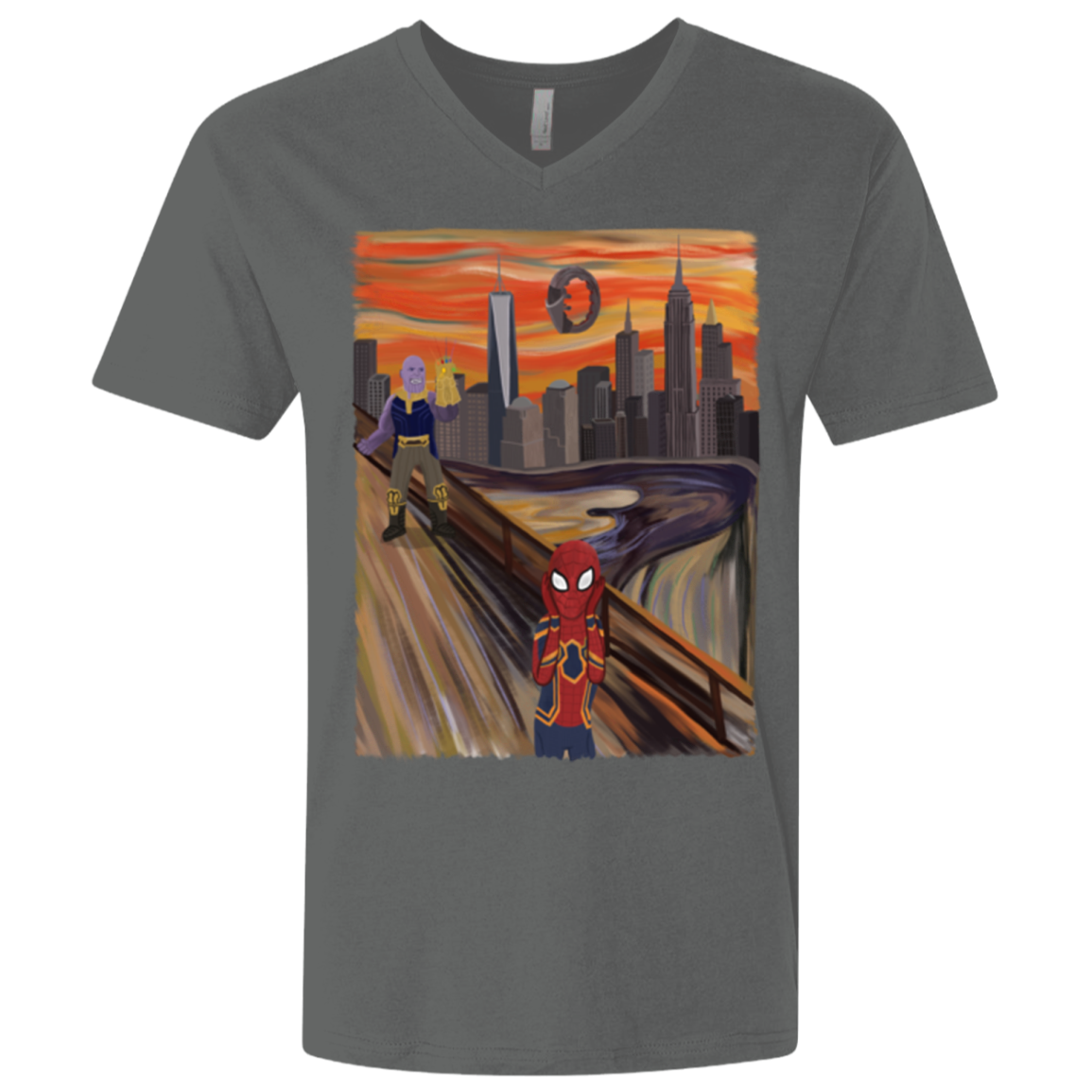 Spider Scream Men's Premium V-Neck