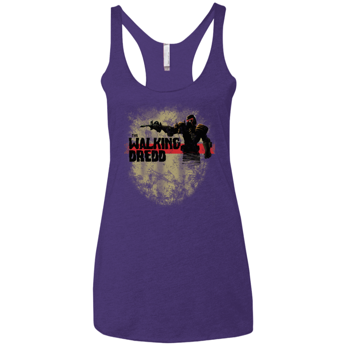 Walking Dredd Women's Triblend Racerback Tank