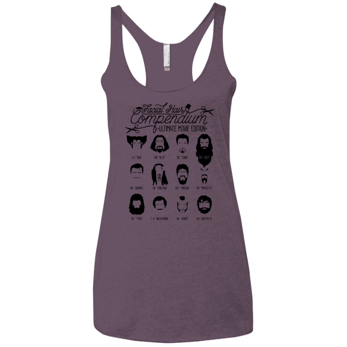 The Movie Facial Hair Compendium Women's Triblend Racerback Tank