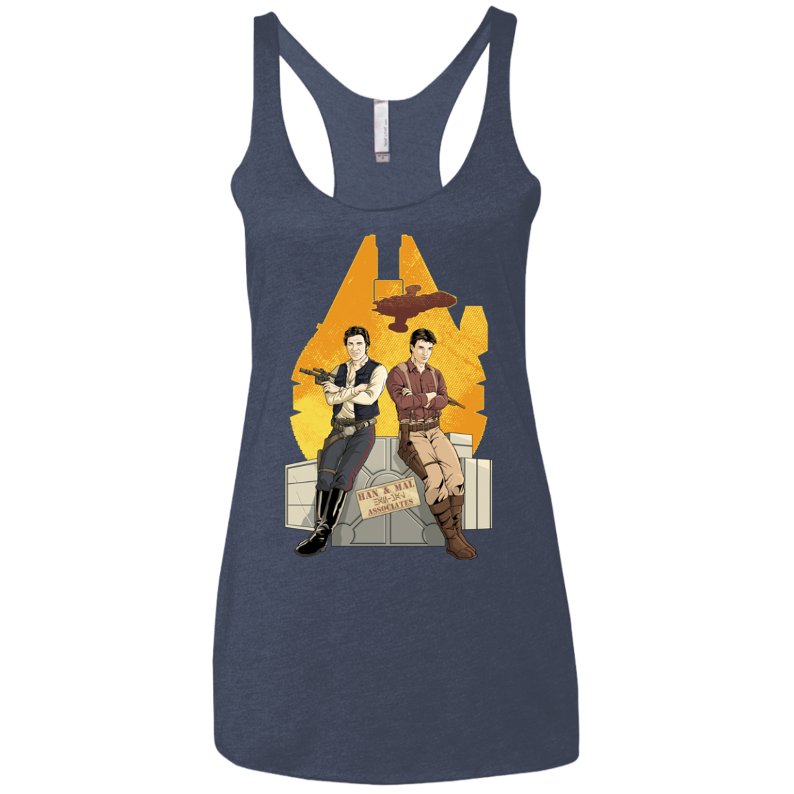 Partners In Crime Women's Triblend Racerback Tank