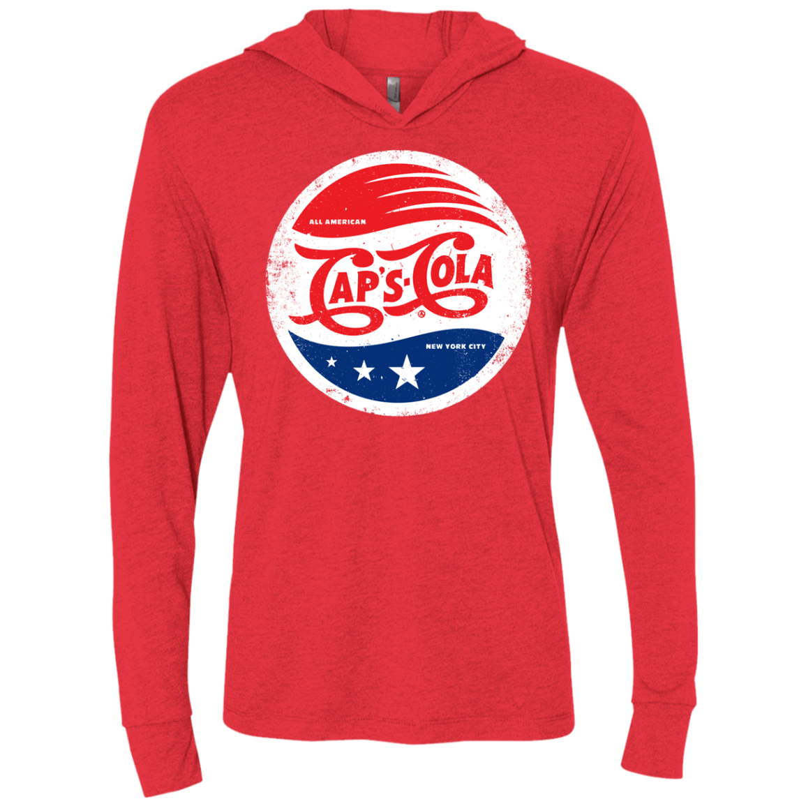 Caps Cola Triblend Long Sleeve Hoodie Tee