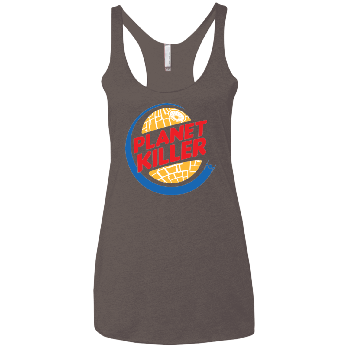 Planet Killer Women's Triblend Racerback Tank