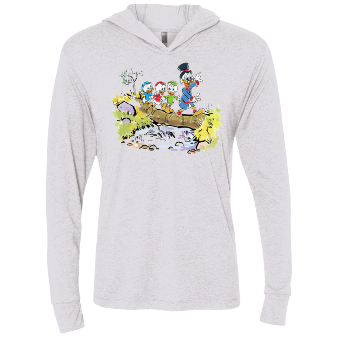 Looking for Adventure Triblend Long Sleeve Hoodie Tee
