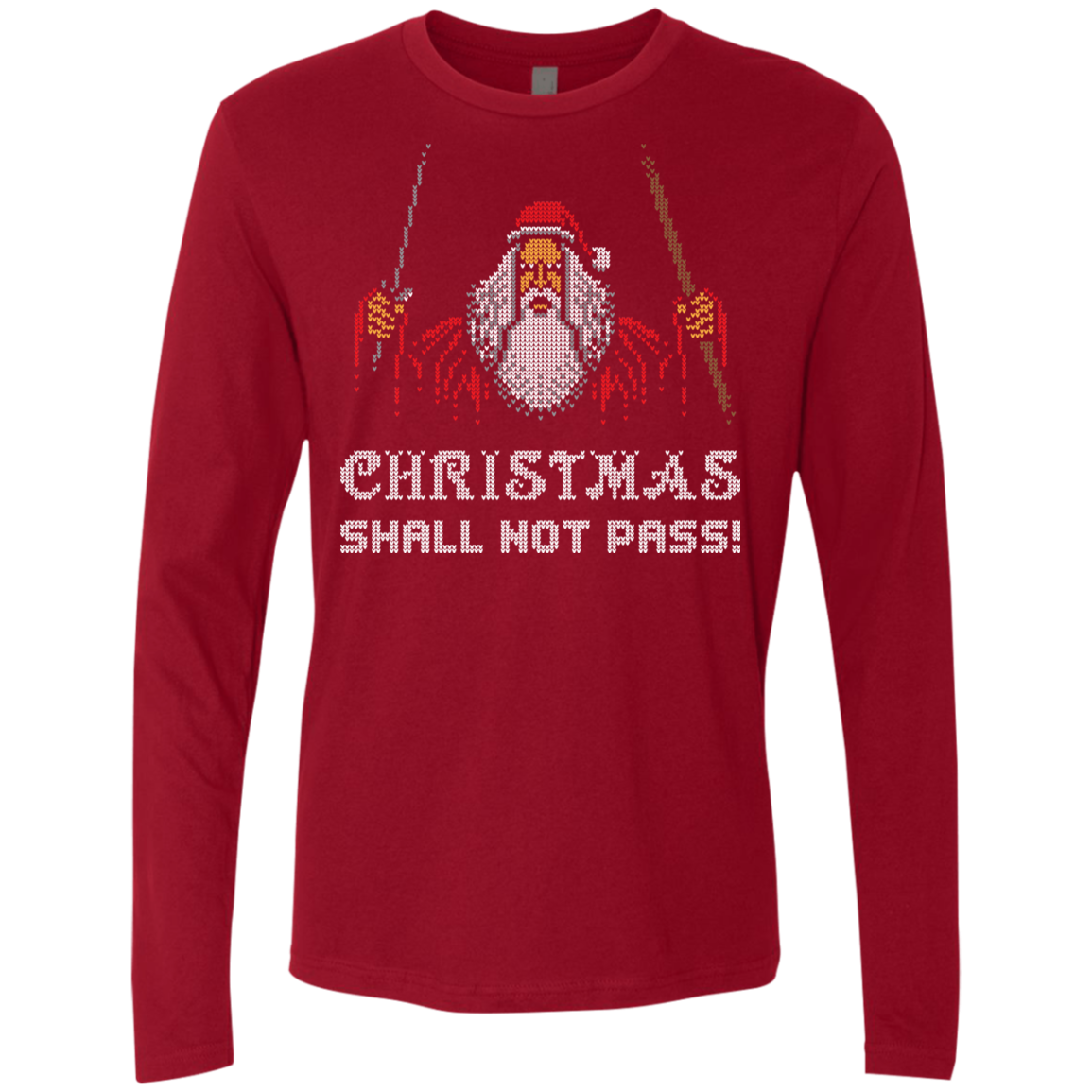 Xmas shall not pass Men's Premium Long Sleeve