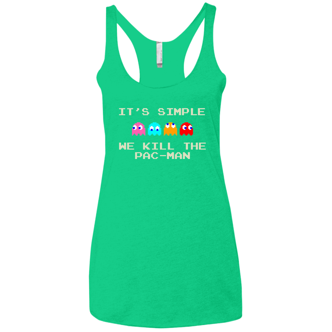 Pacmanok Women's Triblend Racerback Tank