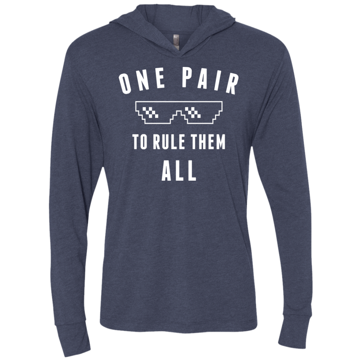 One pair Triblend Long Sleeve Hoodie Tee