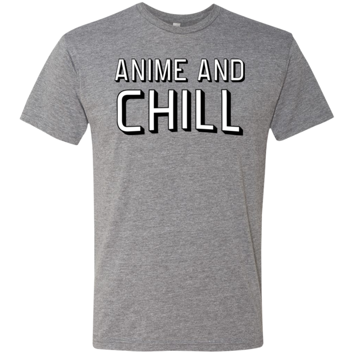 Anime and chill Men's Triblend T-Shirt