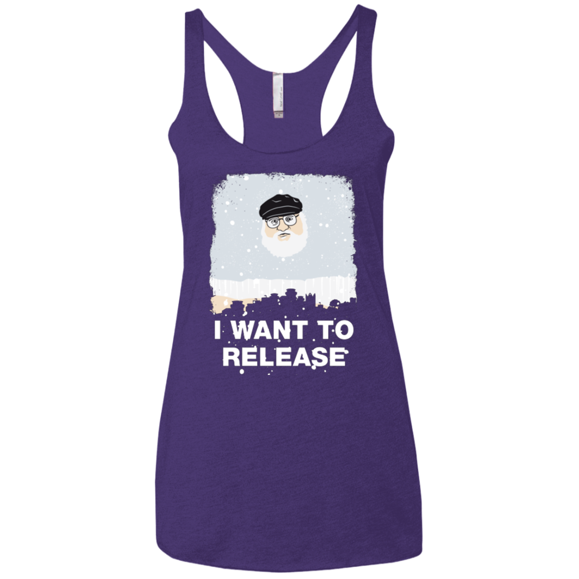 I Want to Release Women's Triblend Racerback Tank