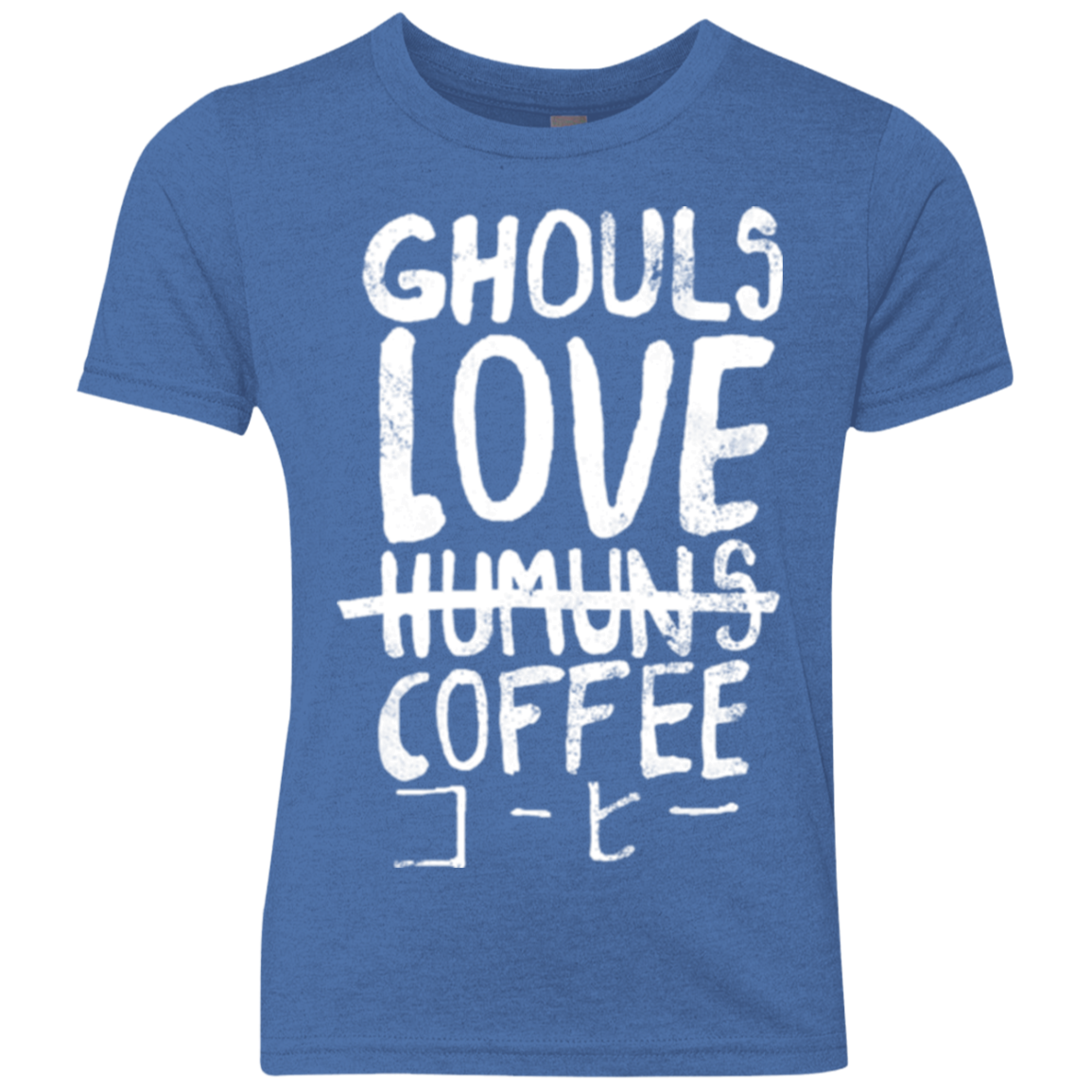 Ghouls Love Coffee Youth Triblend T-Shirt
