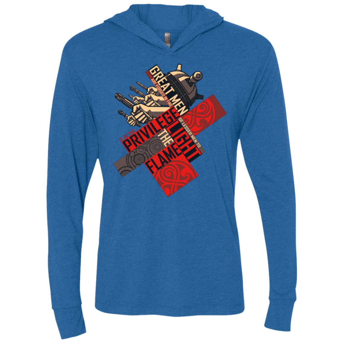 the moment Triblend Long Sleeve Hoodie Tee