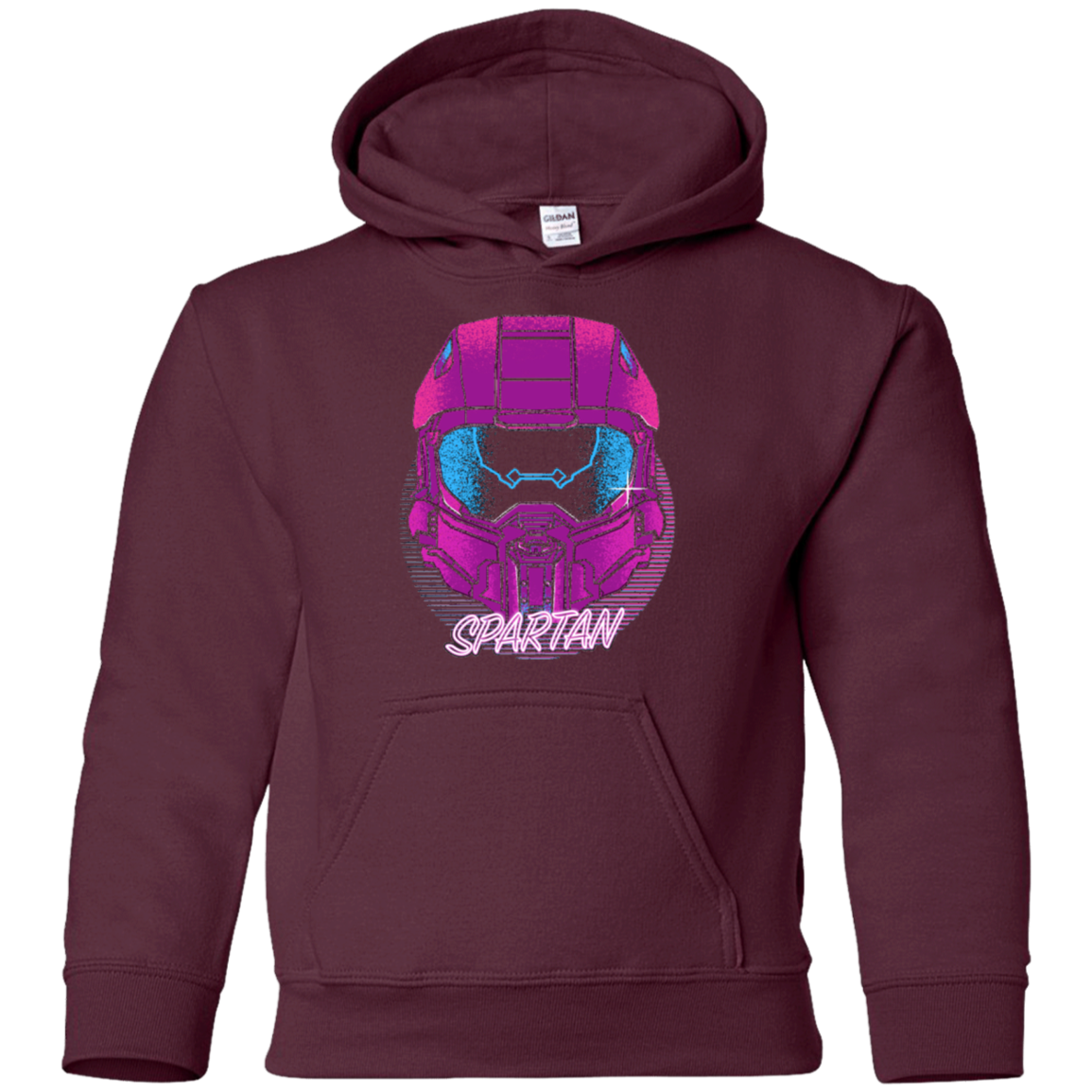 Spartan Helmet 80's Youth Hoodie