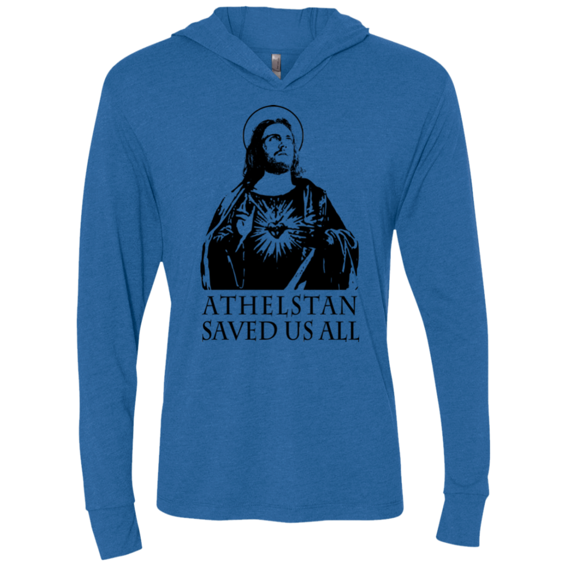 Athelstan saves Triblend Long Sleeve Hoodie Tee