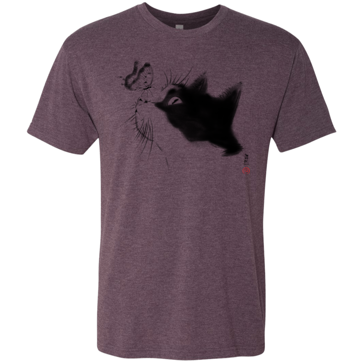 Curious Cat Men's Triblend T-Shirt