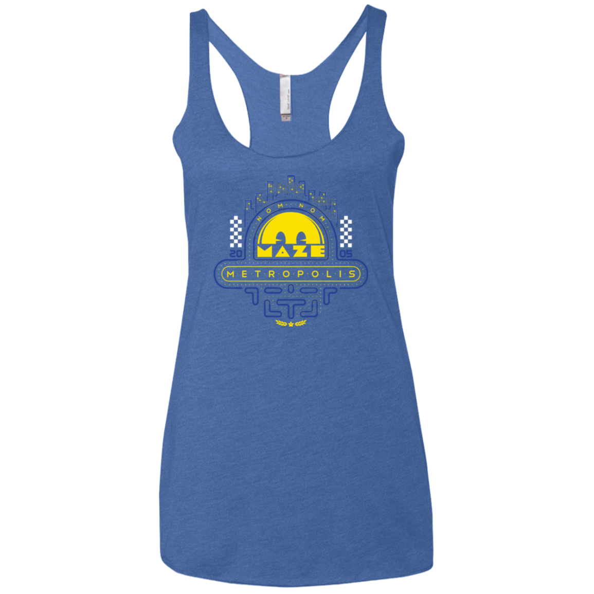 Maze Metropolis Women's Triblend Racerback Tank