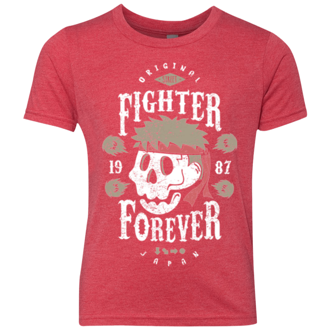 Fighter Forever Ryu Youth Triblend T-Shirt