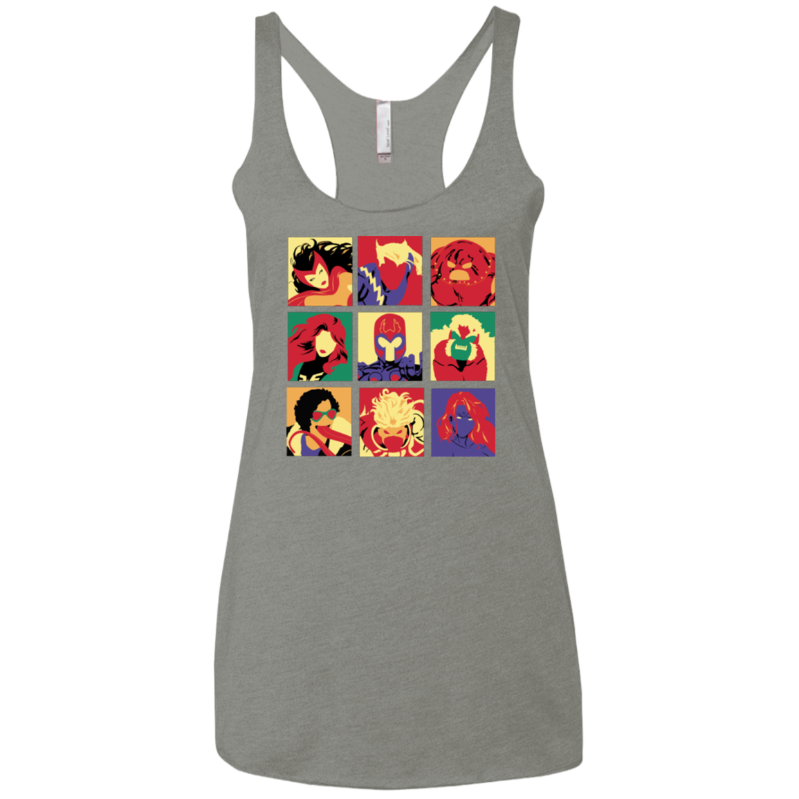 X villains pop Women's Triblend Racerback Tank