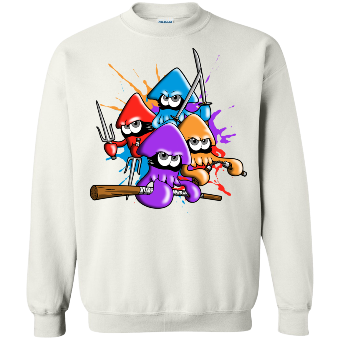 Teenage Mutant Ninja Squids Crewneck Sweatshirt