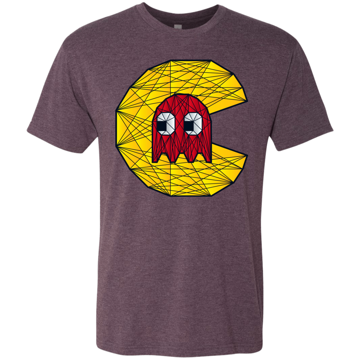 Poly Pac Man Men's Triblend T-Shirt