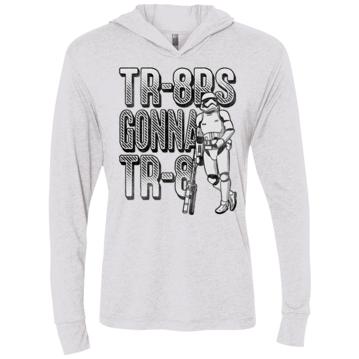TR8R Triblend Long Sleeve Hoodie Tee