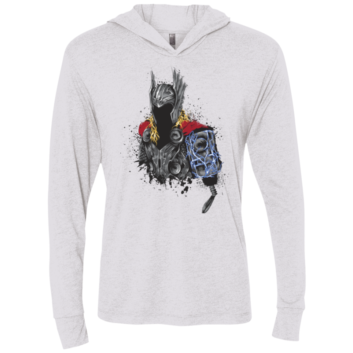 The Power of Thunder Triblend Long Sleeve Hoodie Tee