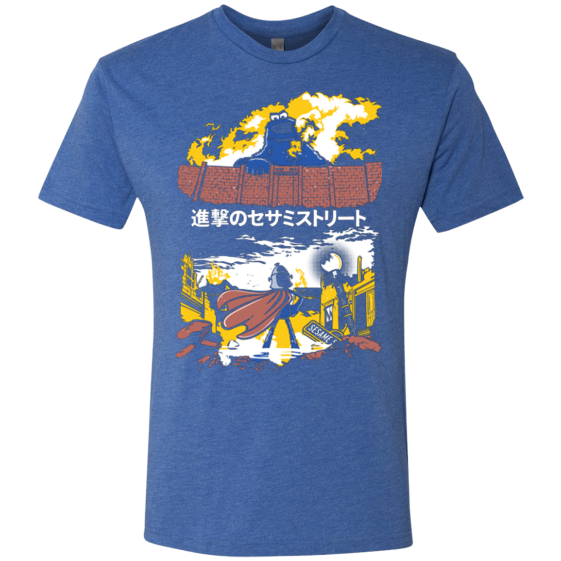 Attack on Sesame Street Men's Triblend T-Shirt