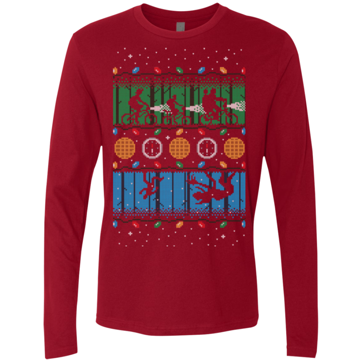 Upside Down Christmas Men's Premium Long Sleeve