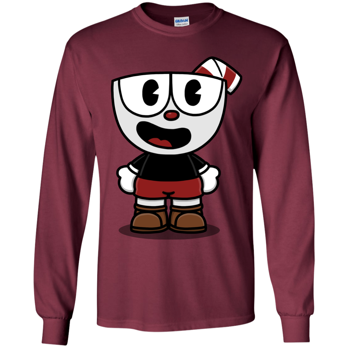 Hello Cuphead Youth Long Sleeve T-Shirt