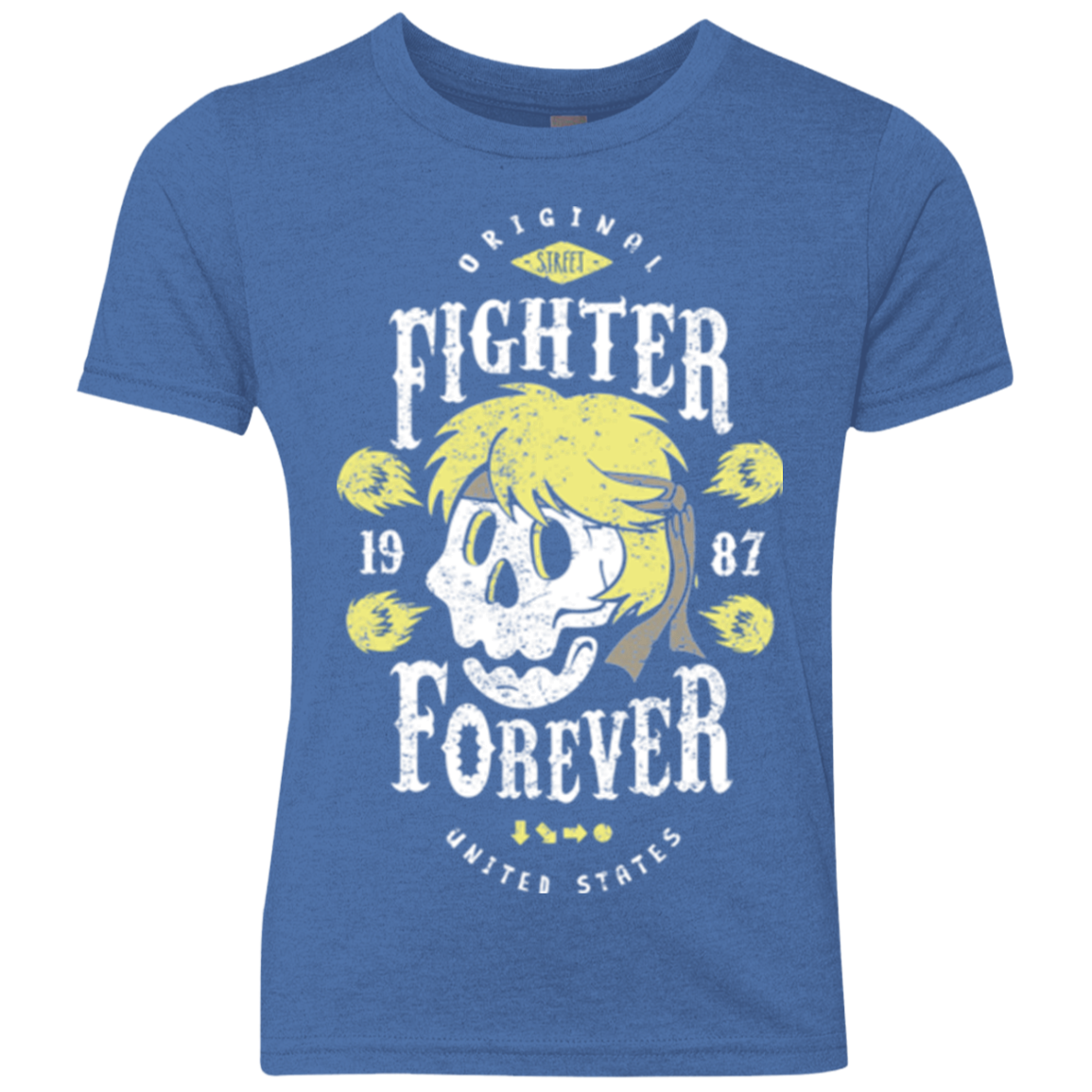 Fighter Forever Ken Youth Triblend T-Shirt