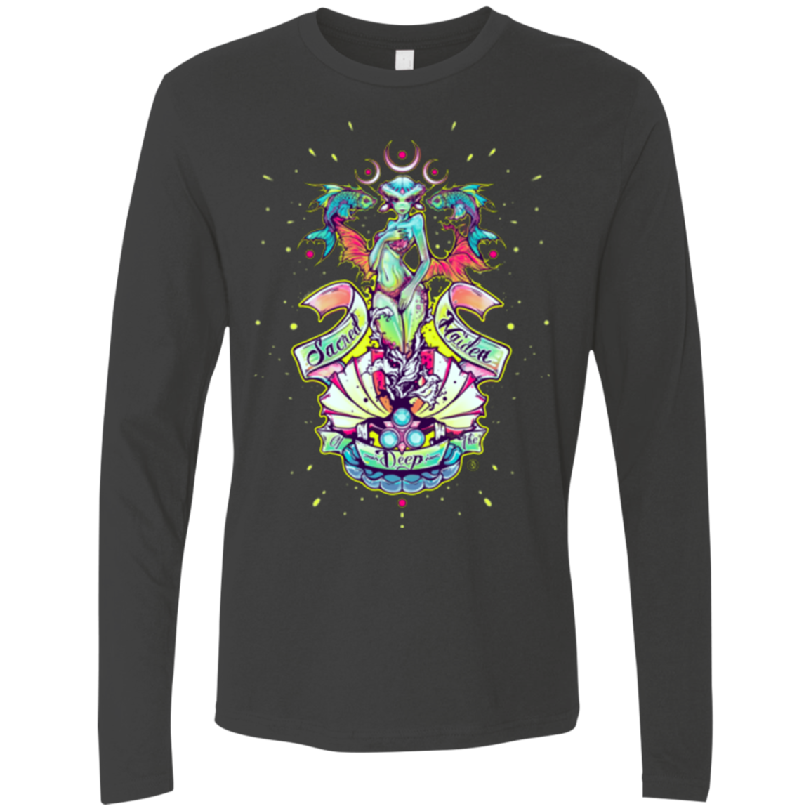 Sacred Maiden of the Deep Men's Premium Long Sleeve
