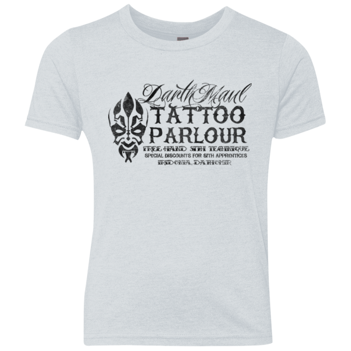 Darth Maul Tattoo Parlour Youth Triblend T-Shirt