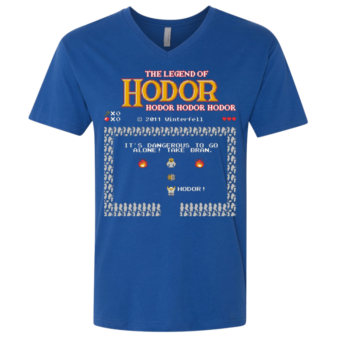The Legend of Hodor Men's Premium V-Neck