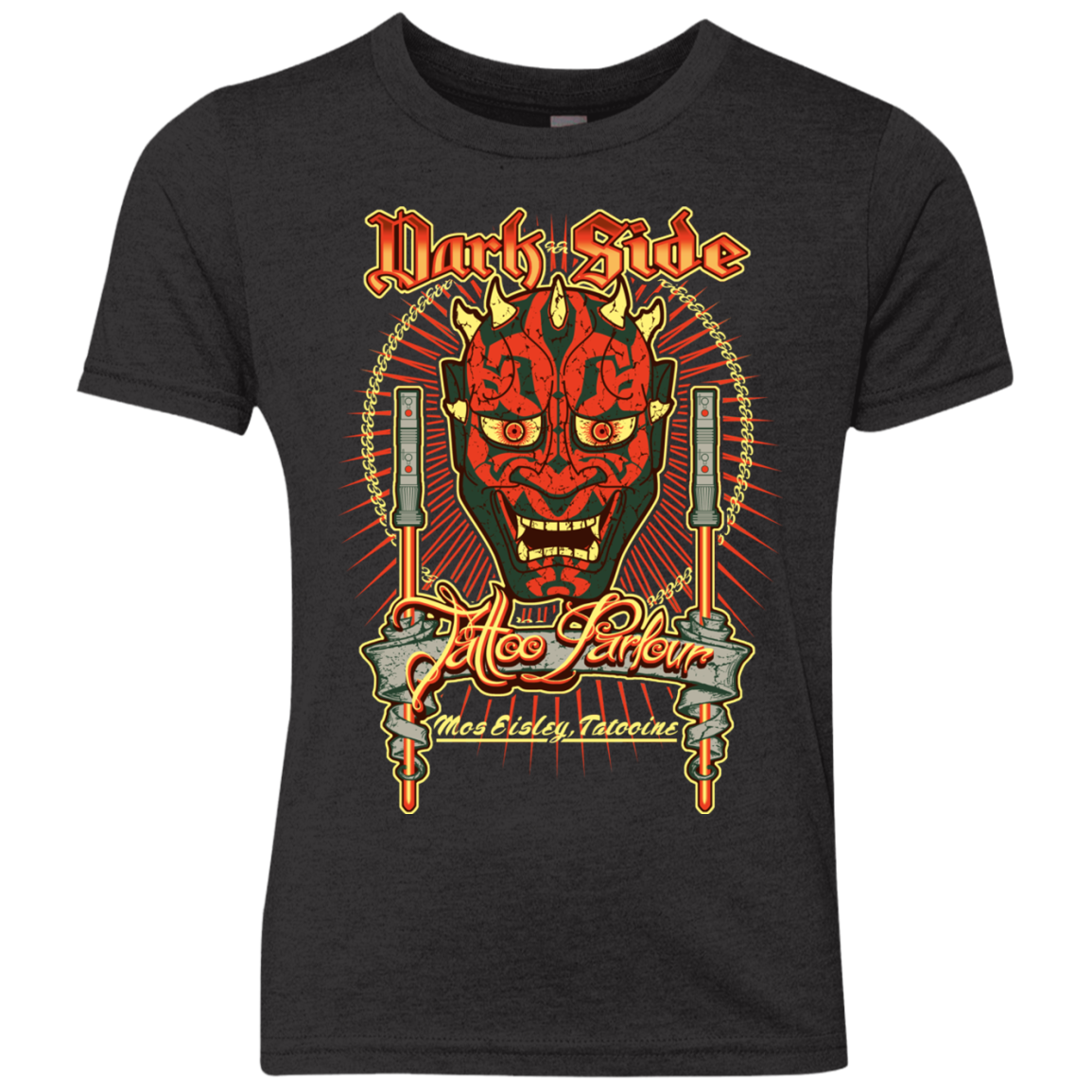 Dark Side Tattoo Youth Triblend T-Shirt