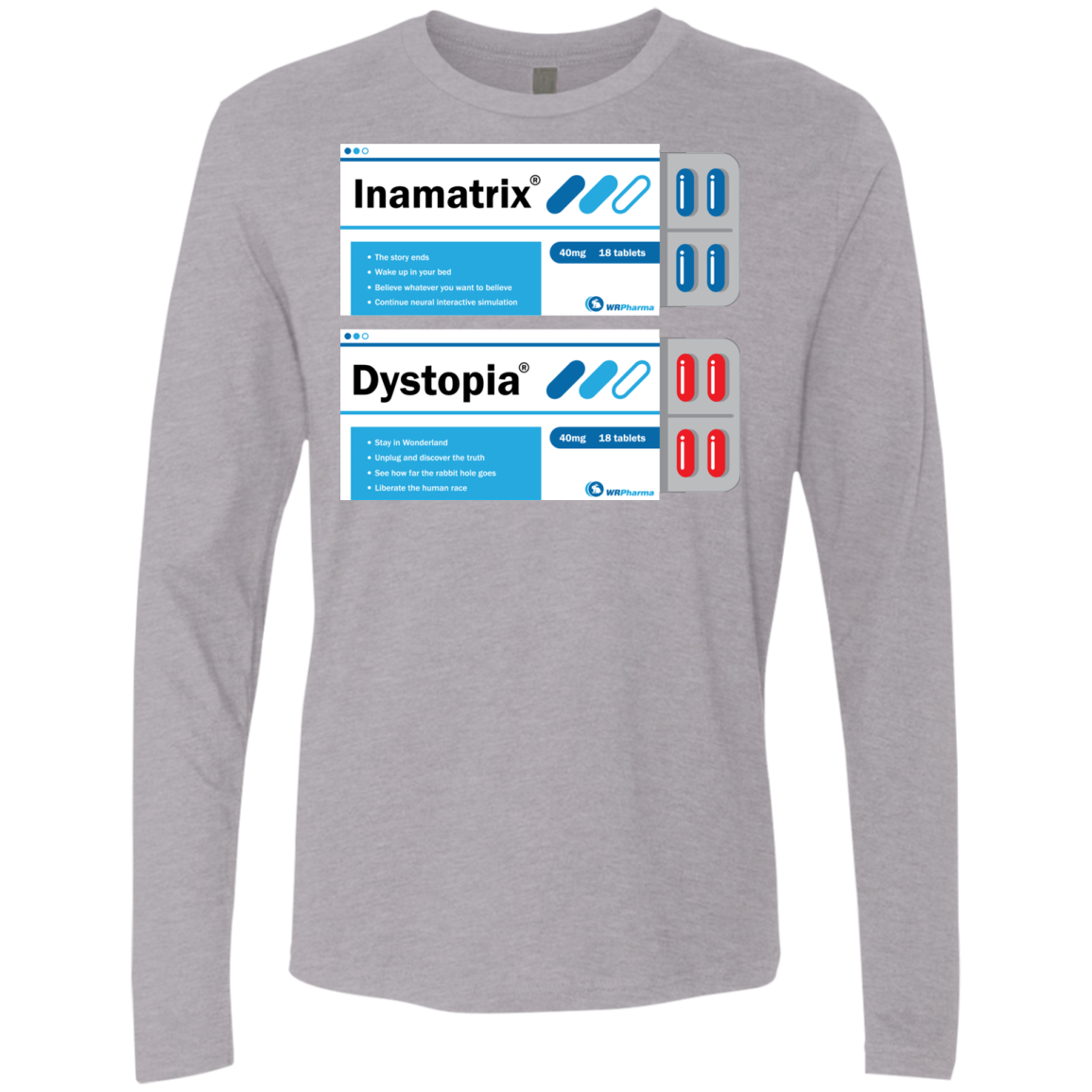 Red or Blue Men's Premium Long Sleeve