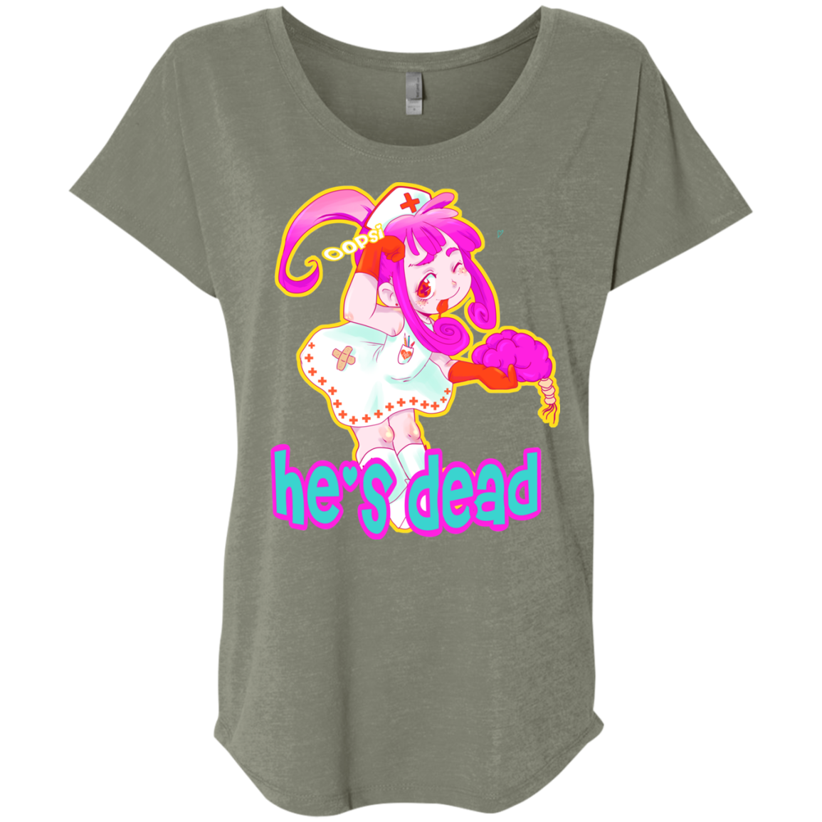 Oopsi Triblend Dolman Sleeve