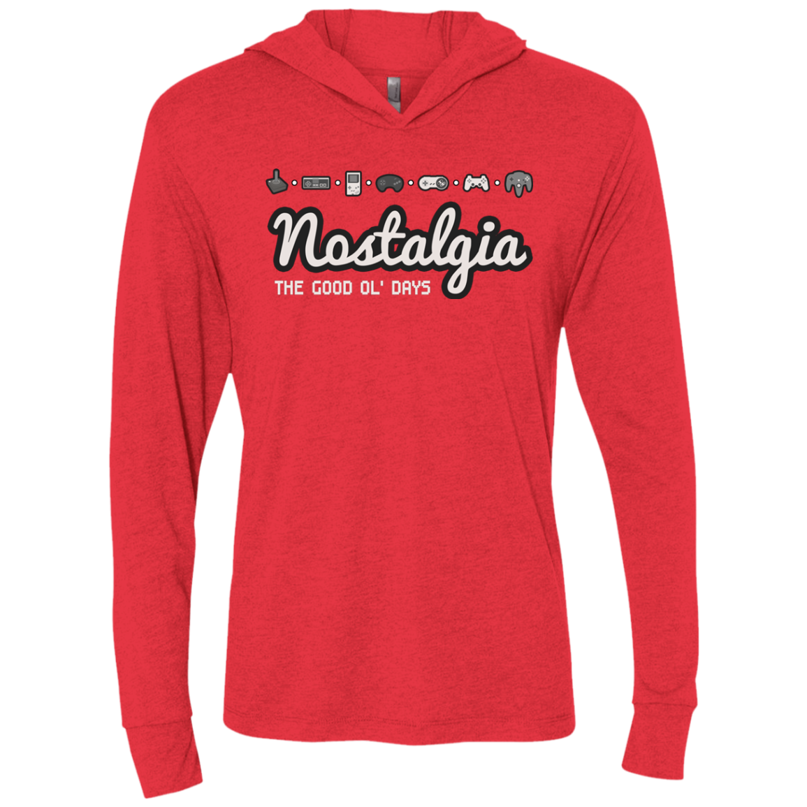 Nostalgia Triblend Long Sleeve Hoodie Tee