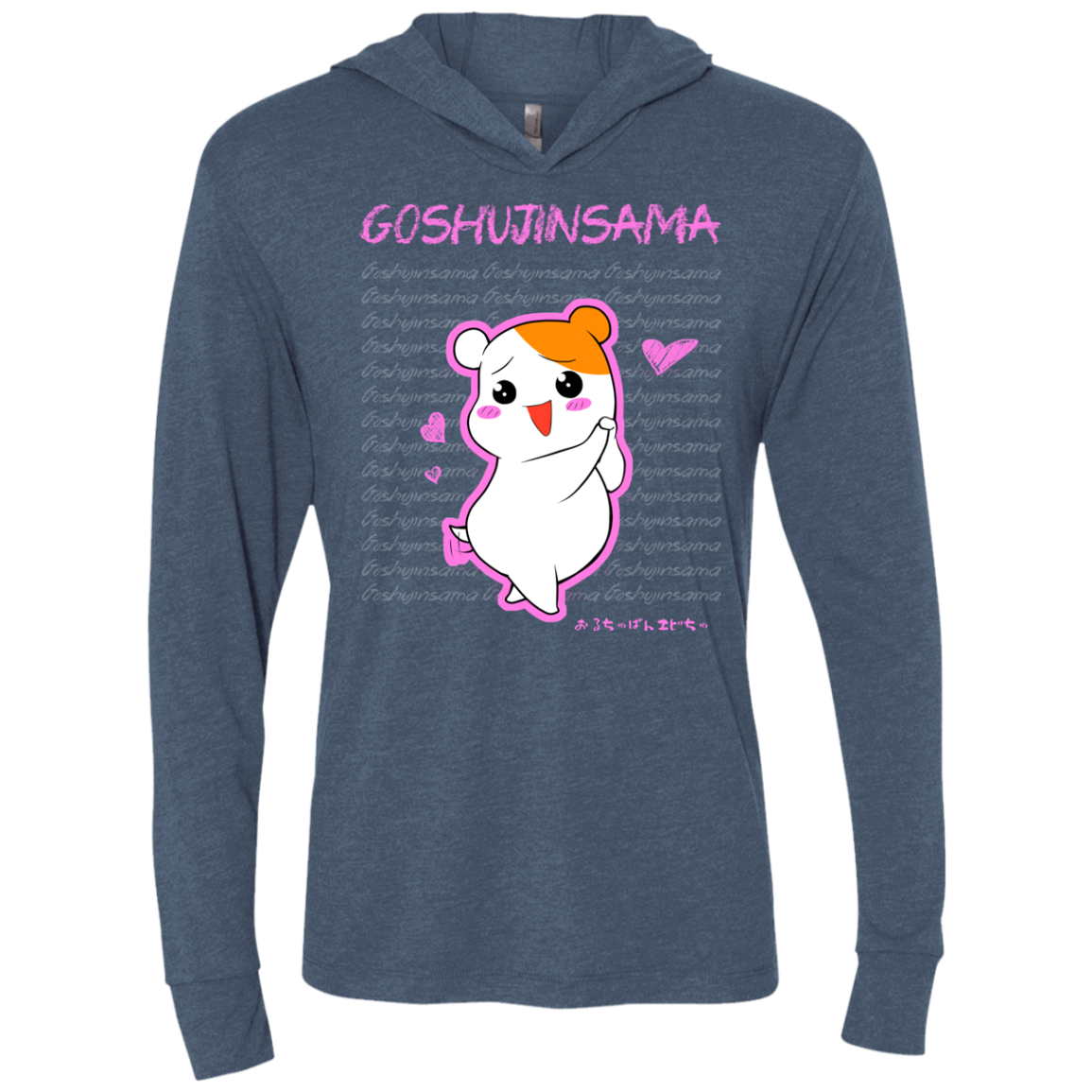 Goshujinsama Triblend Long Sleeve Hoodie Tee