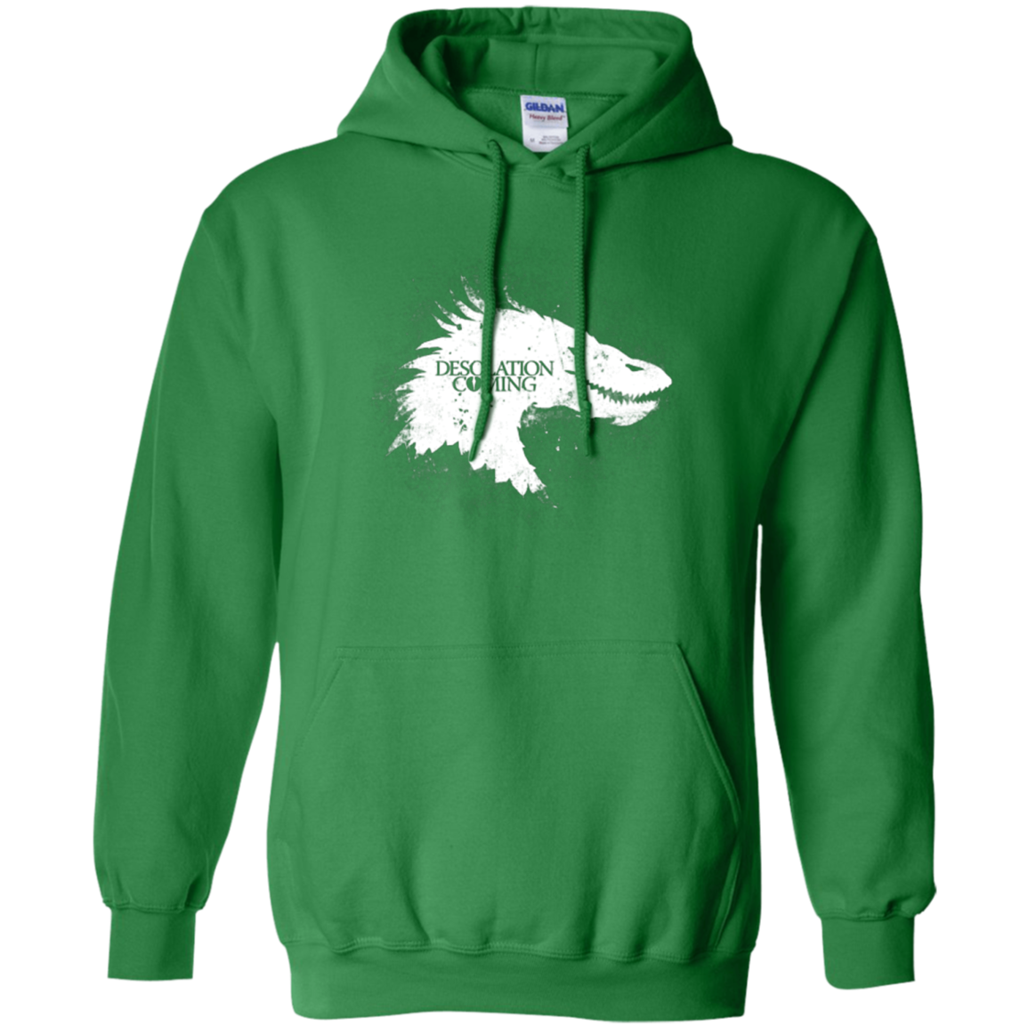 Desolation is Coming white Pullover Hoodie