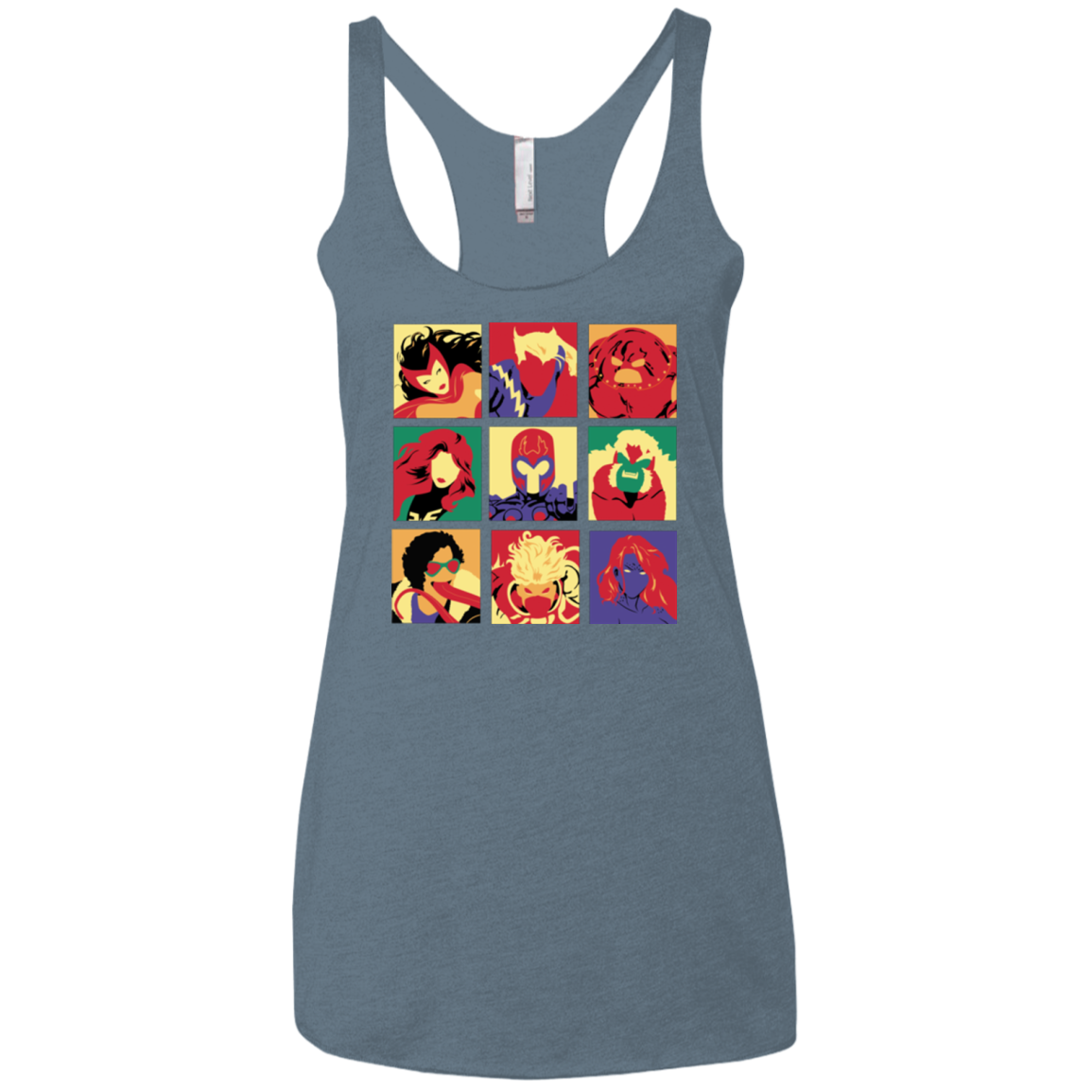 X villains pop Women's Triblend Racerback Tank