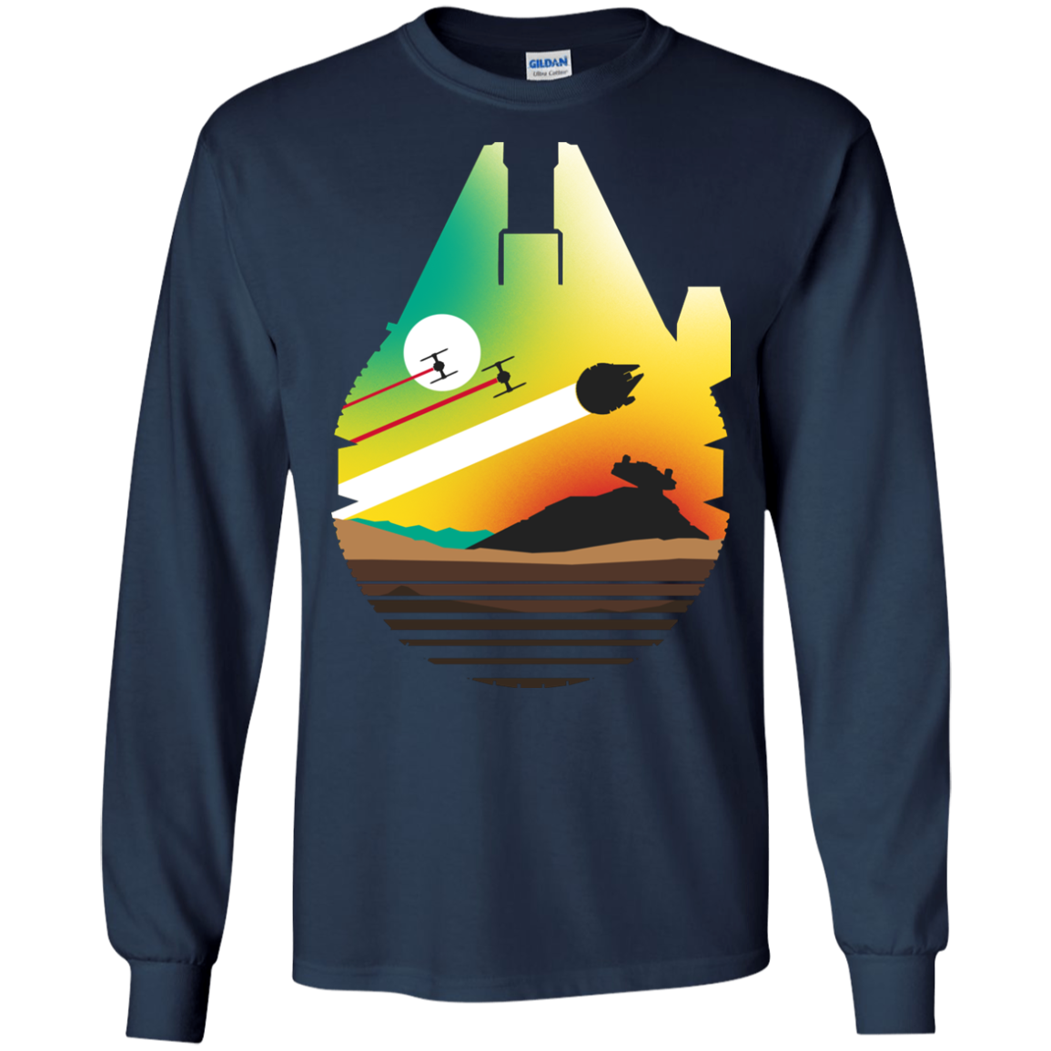 Escape from Desert Planet Men's Long Sleeve T-Shirt