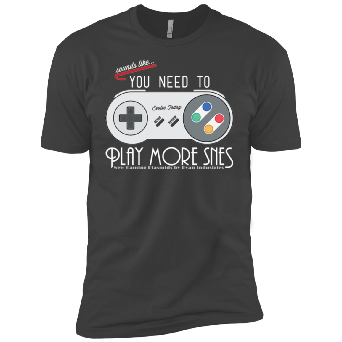 Evolve Today! Play More SNES Boys Premium T-Shirt