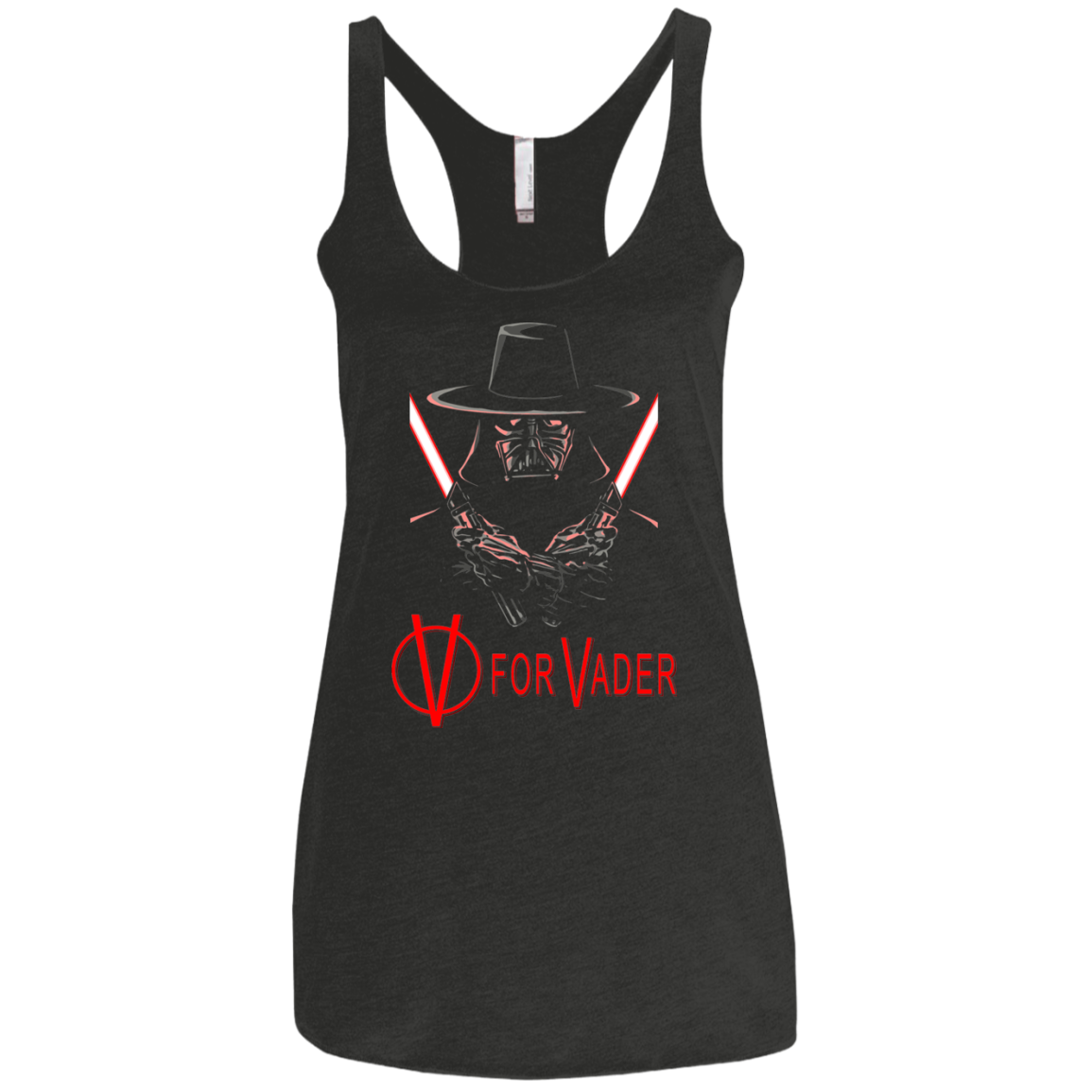 V 4 VADER Women's Triblend Racerback Tank